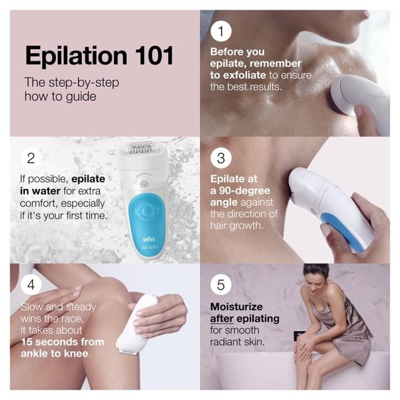 Open Box - Braun Epilator Silk-épil 5 5-810, Hair Removal Device, Epilator - Picture 3 of 3